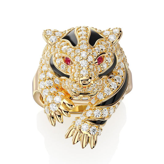 Rebecca Gioielli Anello Tigre Urban Jungle - BUJAOB05 - Simmi Gioiellerie - Anelli
