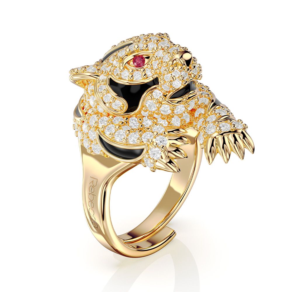 Rebecca Gioielli Anello Tigre Urban Jungle - BUJAOB05 - Simmi Gioiellerie - Anelli