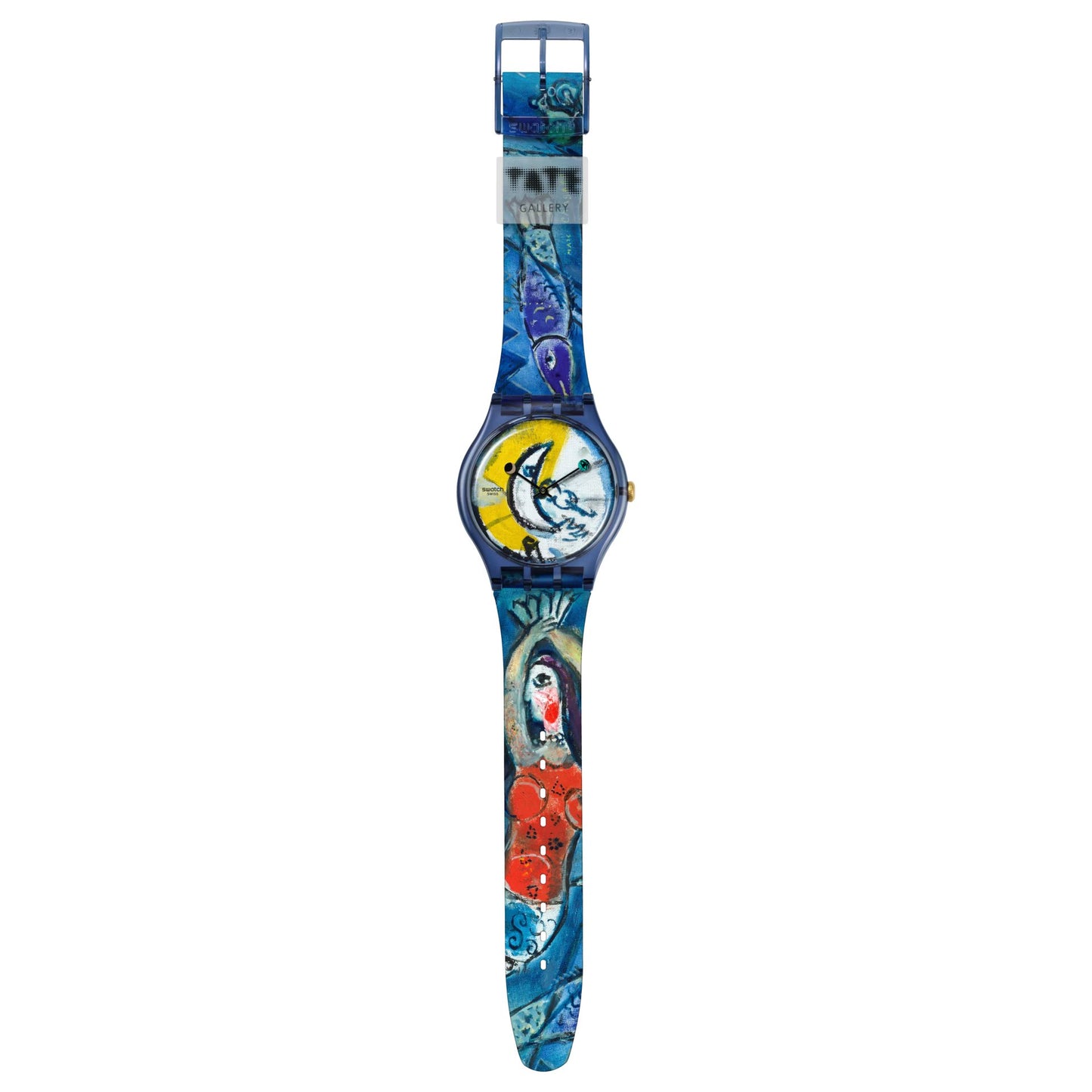 SWATCH X TATE GALLERY CHAGALL'S BLUE CIRCUS - SUOZ365 - Simmi Gioiellerie -Orologi