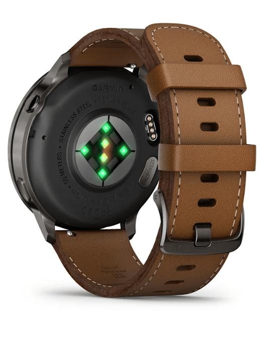 Venu® 4 - 45 mm Slate con cinturino in silicone Black e cinturino in pelle Brown - 010 - 03014 - 03 - Simmi Gioiellerie - Orologi