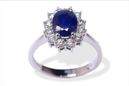 Anello con zaffiro - Simmi gioiellerie -Anello