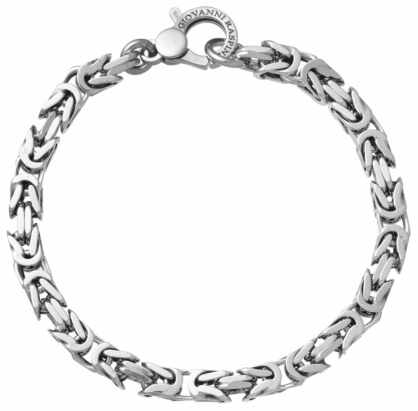 BRACCIALE MAGLIA BIZANTINA QUADRA PICCOLO - Simmi gioiellerie -Bracciale