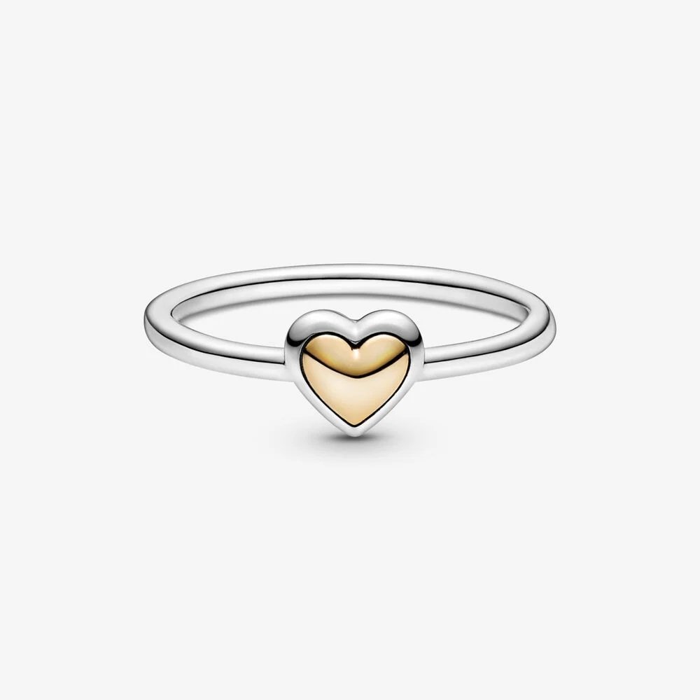 Anello con cuore dorato a cupola - 199396C00 - Simmi Gioiellerie -Anelli