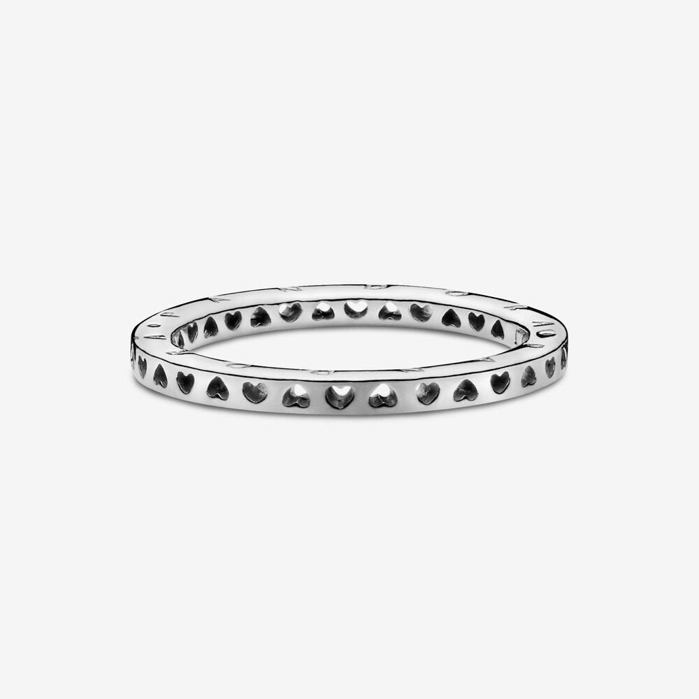 Anello con logo Pandora e cuori - Simmi gioiellerie -Anelli