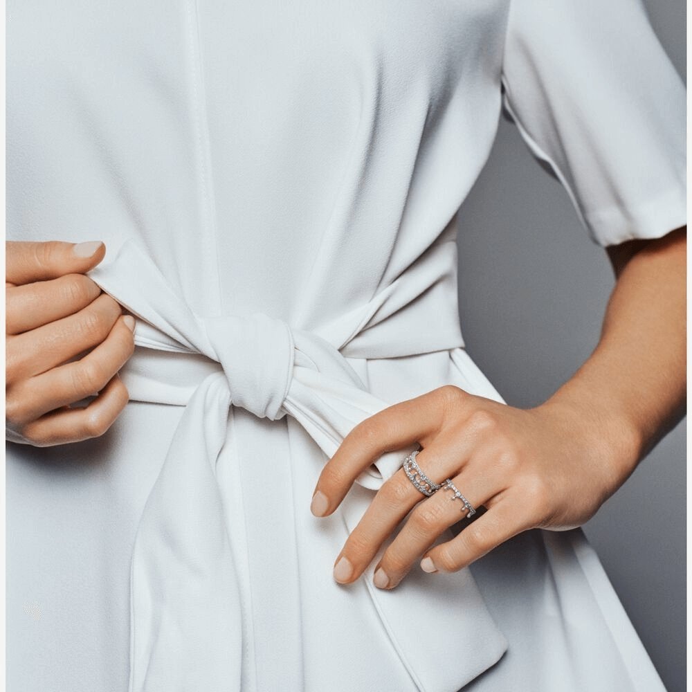 Anello corona scintillante - Simmi gioiellerie -Anelli