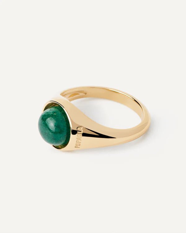 Anello da donna con AVVENTURINA VERDE di PDPaola - AN01-B19-08 - Simmi Gioiellerie -Anelli