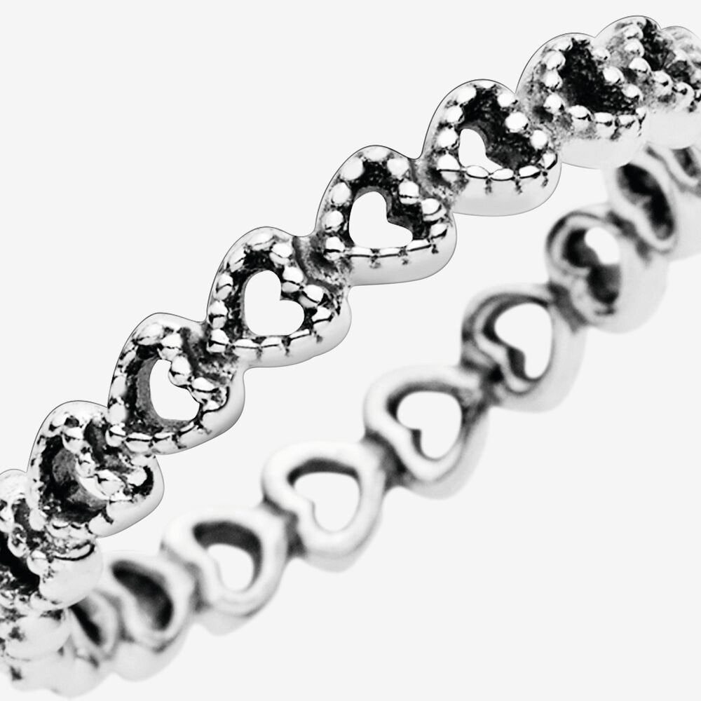 Anello fascia di cuori - Simmi gioiellerie -Anelli