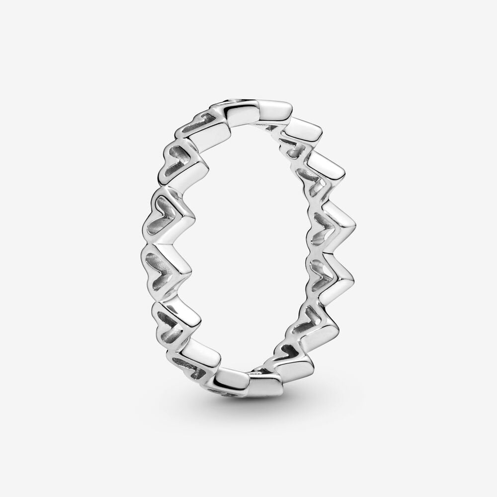 Anello Fascia di Cuori disegnati - 198696C00 - Simmi Gioiellerie -Anelli