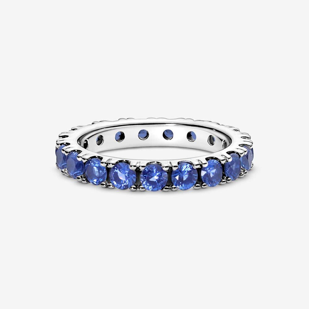 Anello Fascia Scintillante Blu - 190050C02 - Simmi Gioiellerie -Anelli