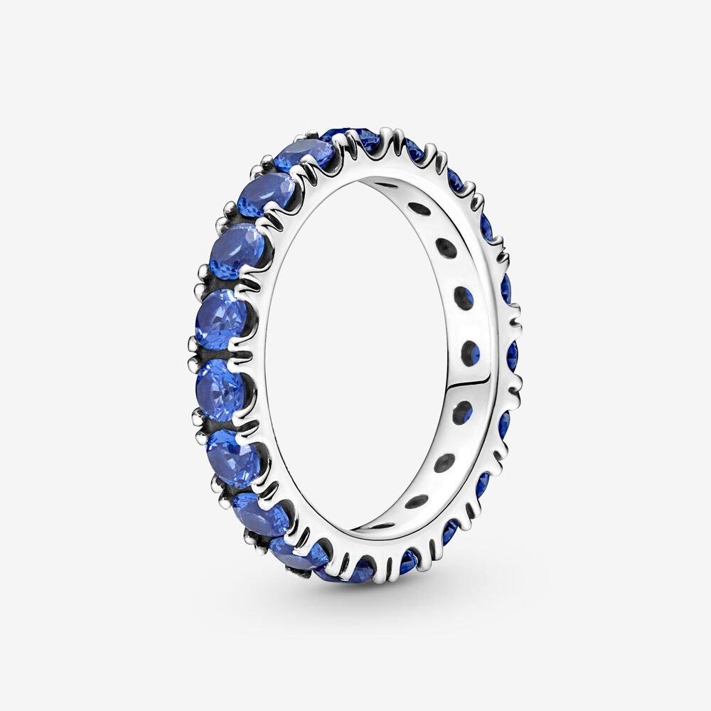Anello Fascia Scintillante Blu - 190050C02 - Simmi Gioiellerie -Anelli