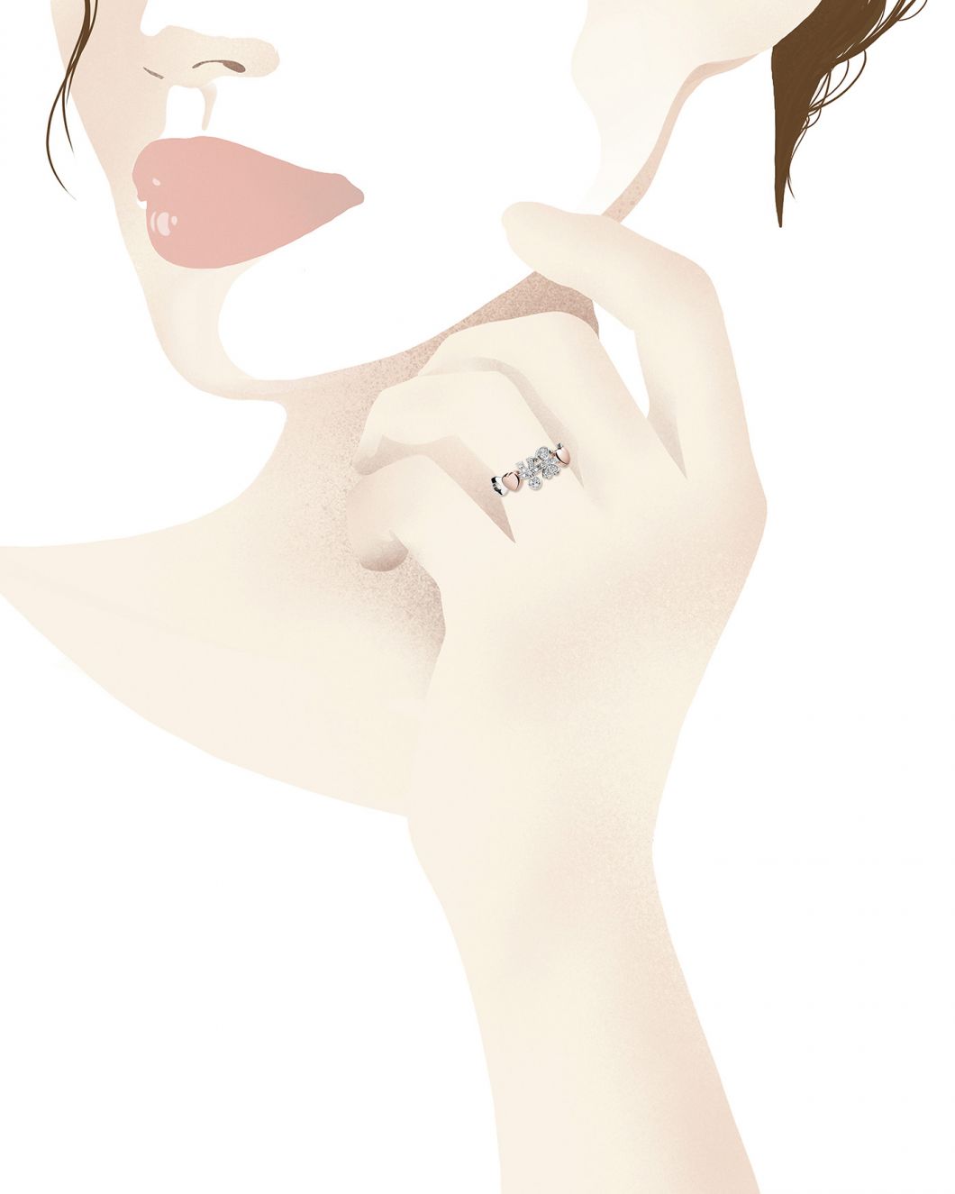 ANELLO GIROCUORE MASCHIO/FEMM. PAVE' MIS. 10 - Simmi Gioiellerie -Anelli