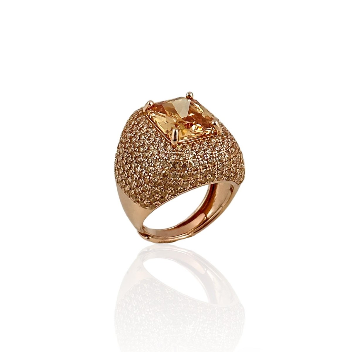 Anello in argento e quarzi colorati - Simmi Gioiellerie -Anelli