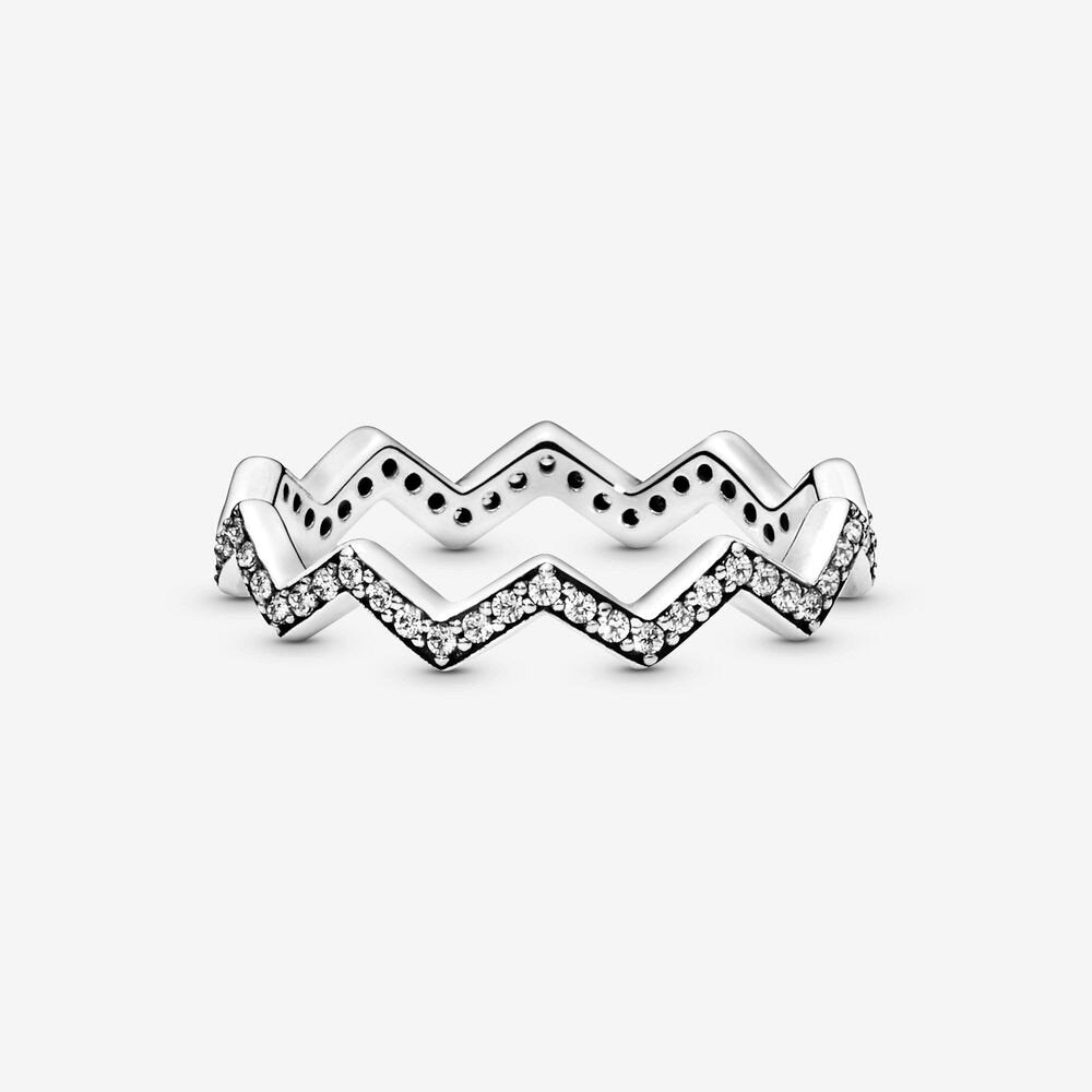 Anello Zigzag scintillante - Simmi gioiellerie -Anelli