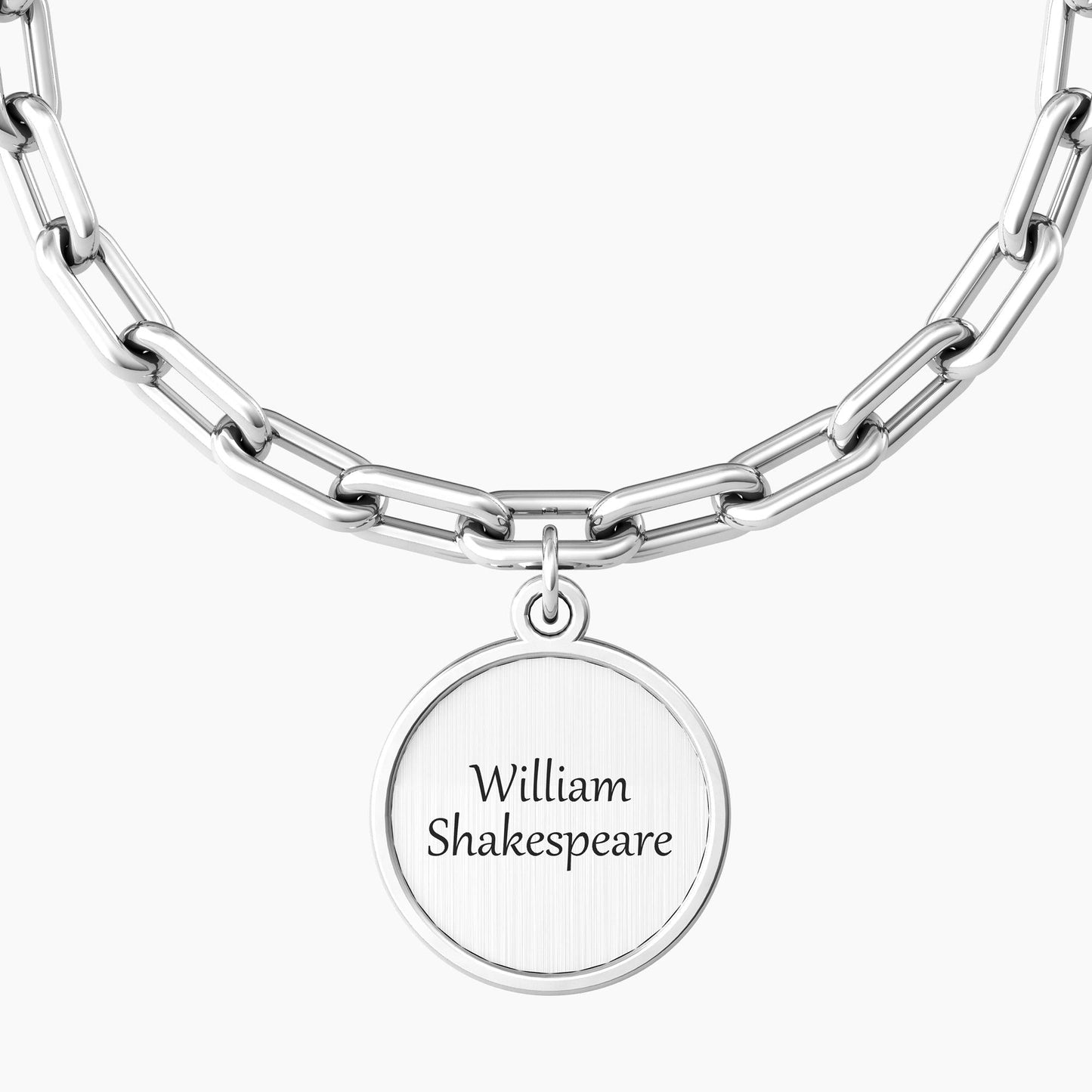 Bracciale a catena con frase shakespeare CHI SEMINA AMORE … SHAKESPEARE - 732104 - Simmi Gioiellerie -Bracciali