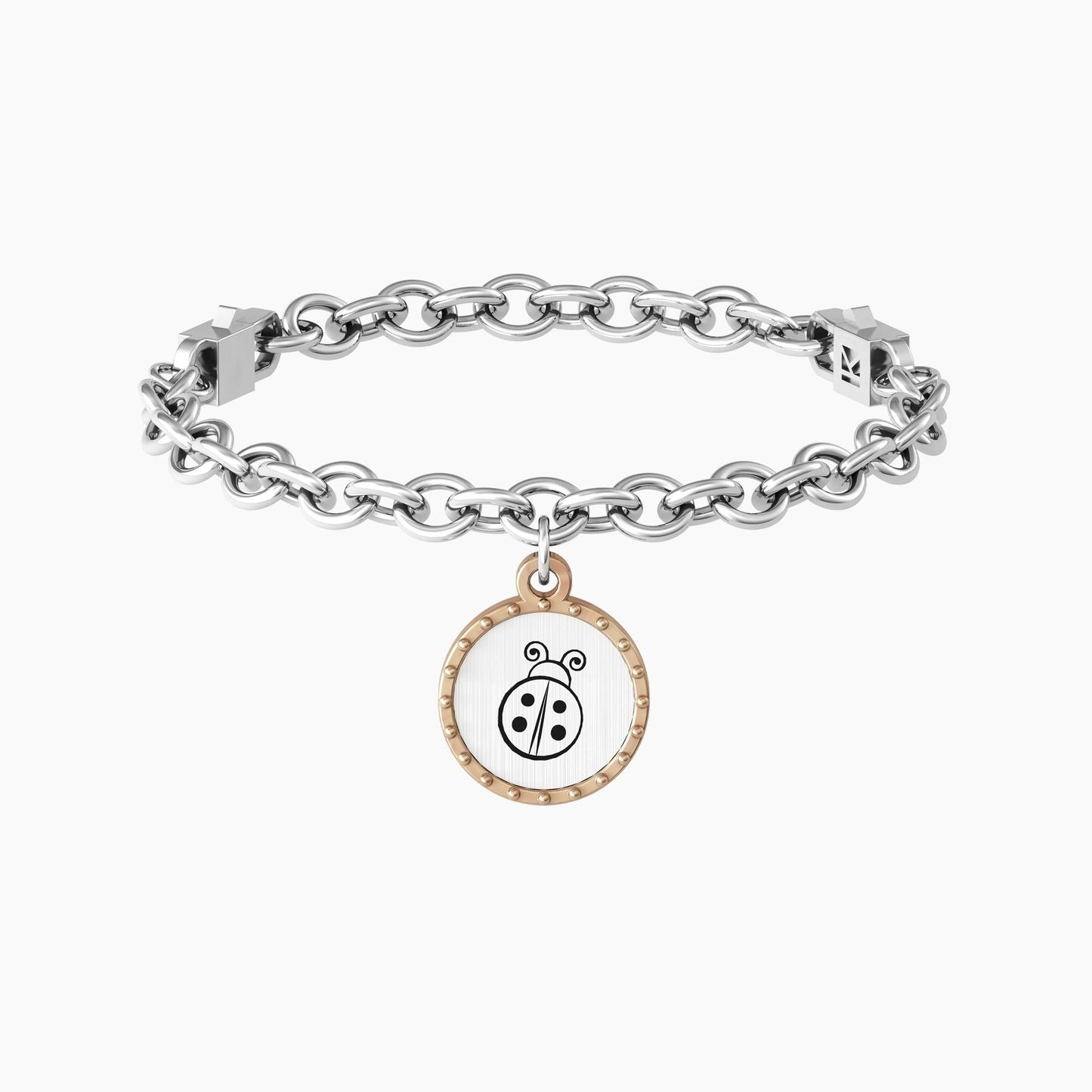 Bracciale con catena e ciondolo coccinella portafortuna COCCINELLA | FORTUNA - 732106 - Simmi Gioiellerie -Bracciali