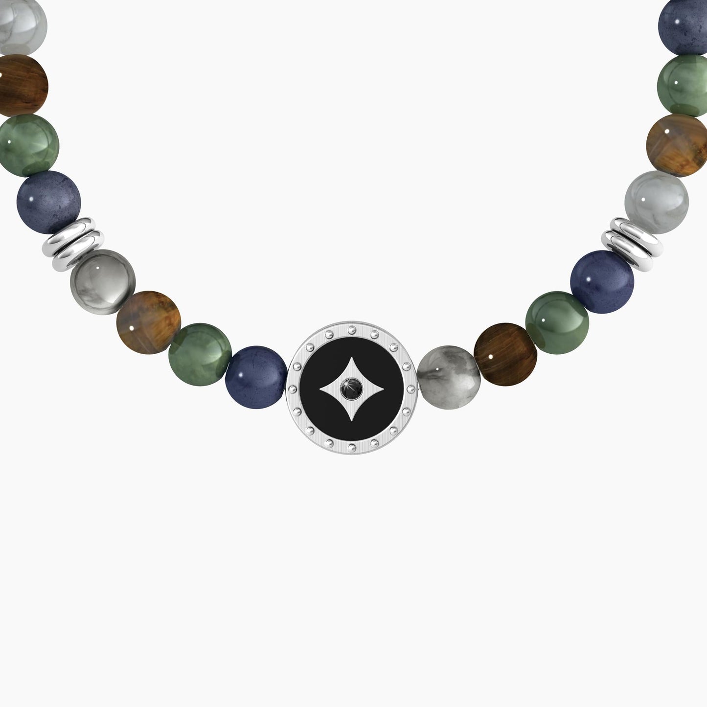 Bracciale elastico da uomo con pietre "carpe diem" - 732118 - Simmi Gioiellerie -Bracciali