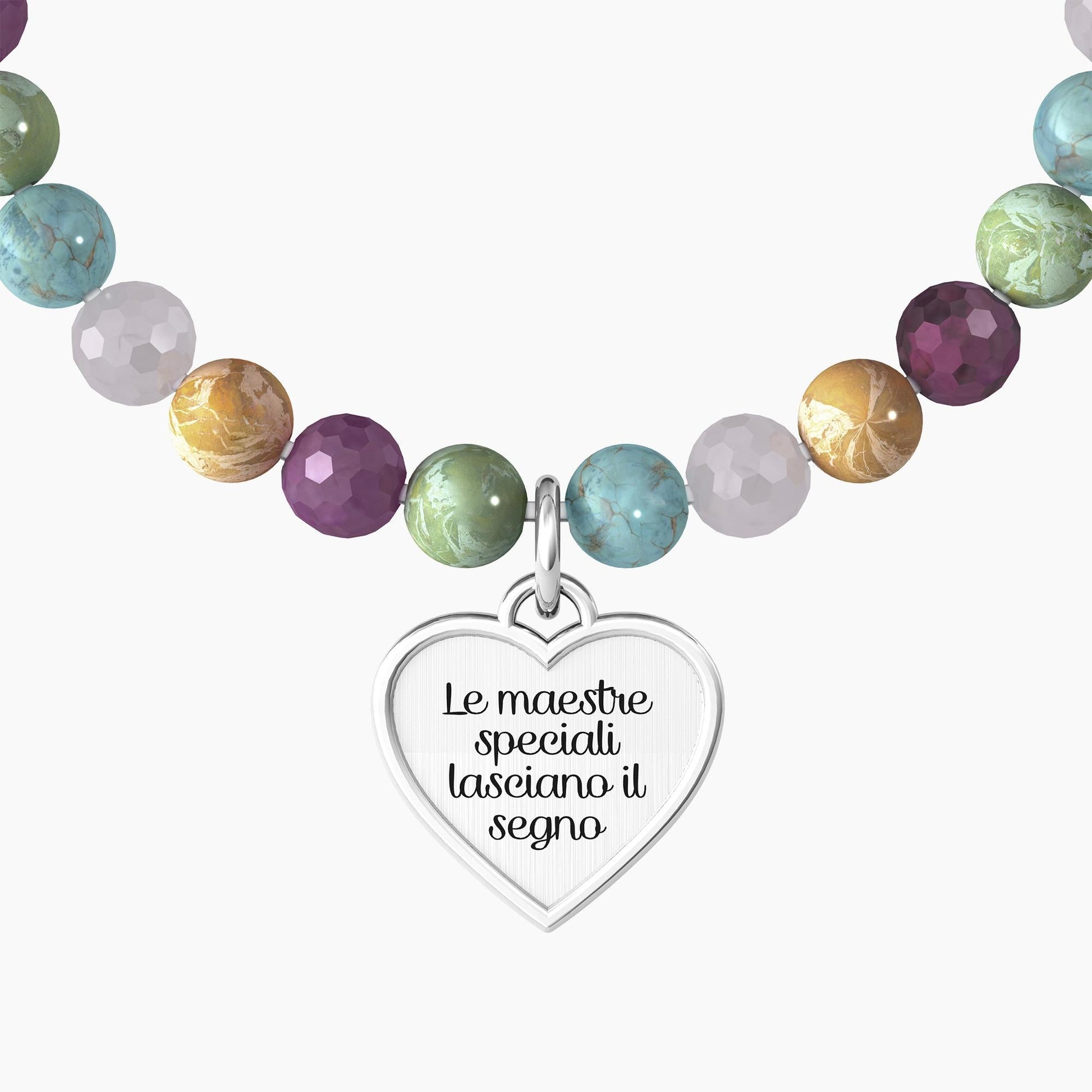 Bracciale elastico maestra con pietre colorate - 732134 - Simmi Gioiellerie -Bracciali