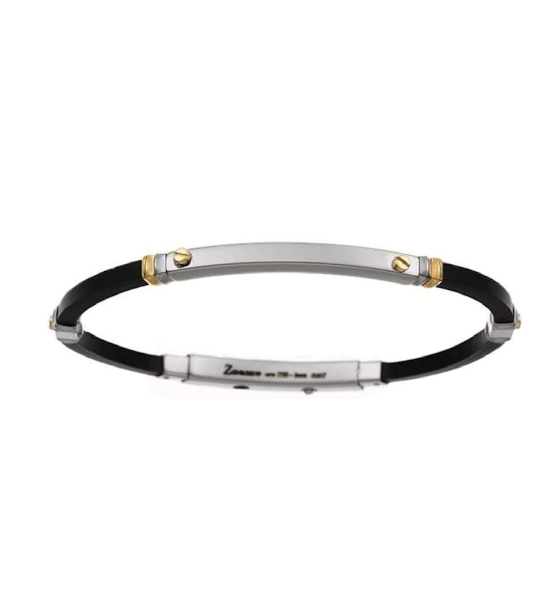 Bracciale in acciaio 316L e oro giallo - EXB170G - Simmi Gioiellerie -Bracciali