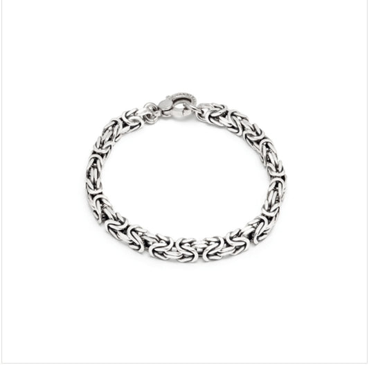 BRACCIALE MAGLIA BIZANTINA QUADRA - Simmi gioiellerie -Bracciale