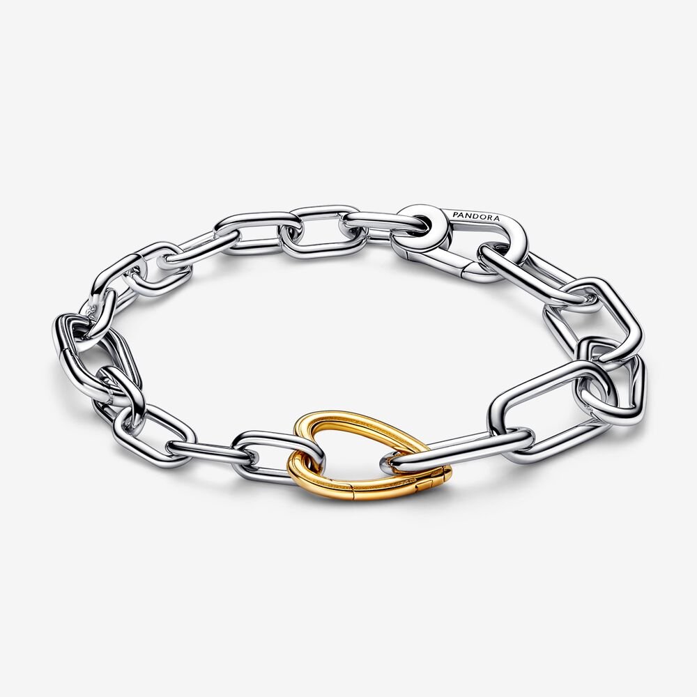 Bracciale Maglia Link con Connector a Cuore Pandora ME - 562527C00 - Simmi Gioiellerie -Bracciali