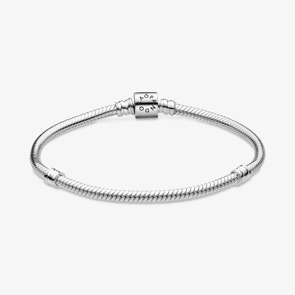 Bracciale Pandora Moments con maglia snake e chiusura a barile - 598816COO - Simmi gioiellerie -Bracciale