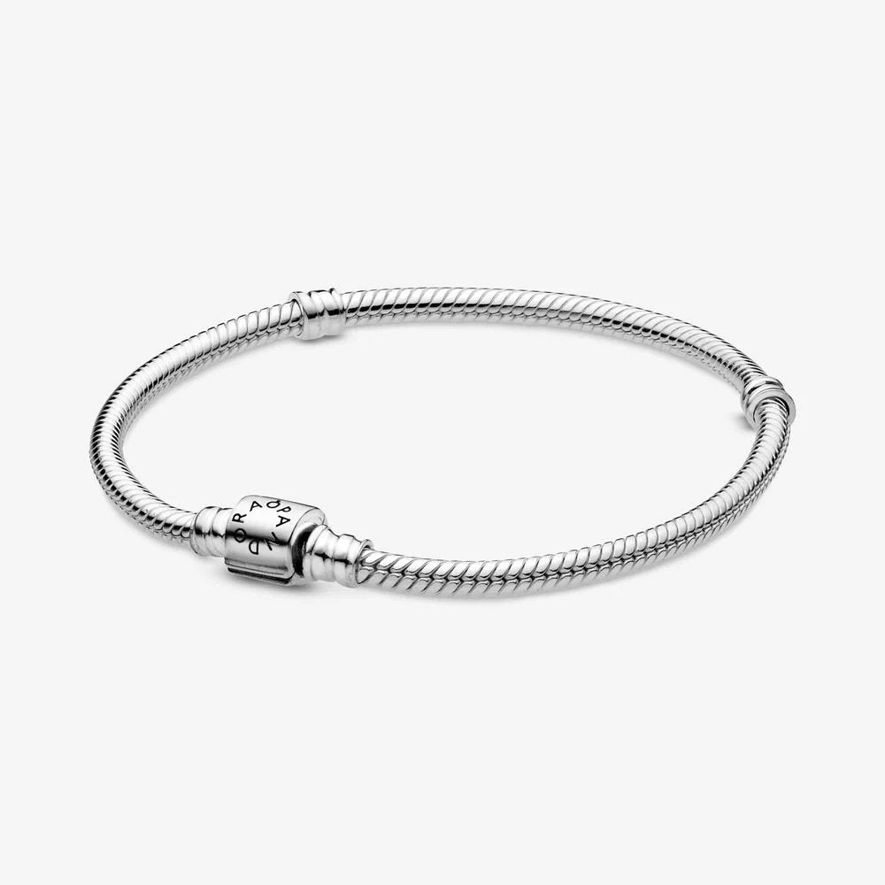 Bracciale Pandora Moments con maglia snake e chiusura a barile - 598816COO - Simmi gioiellerie -Bracciale