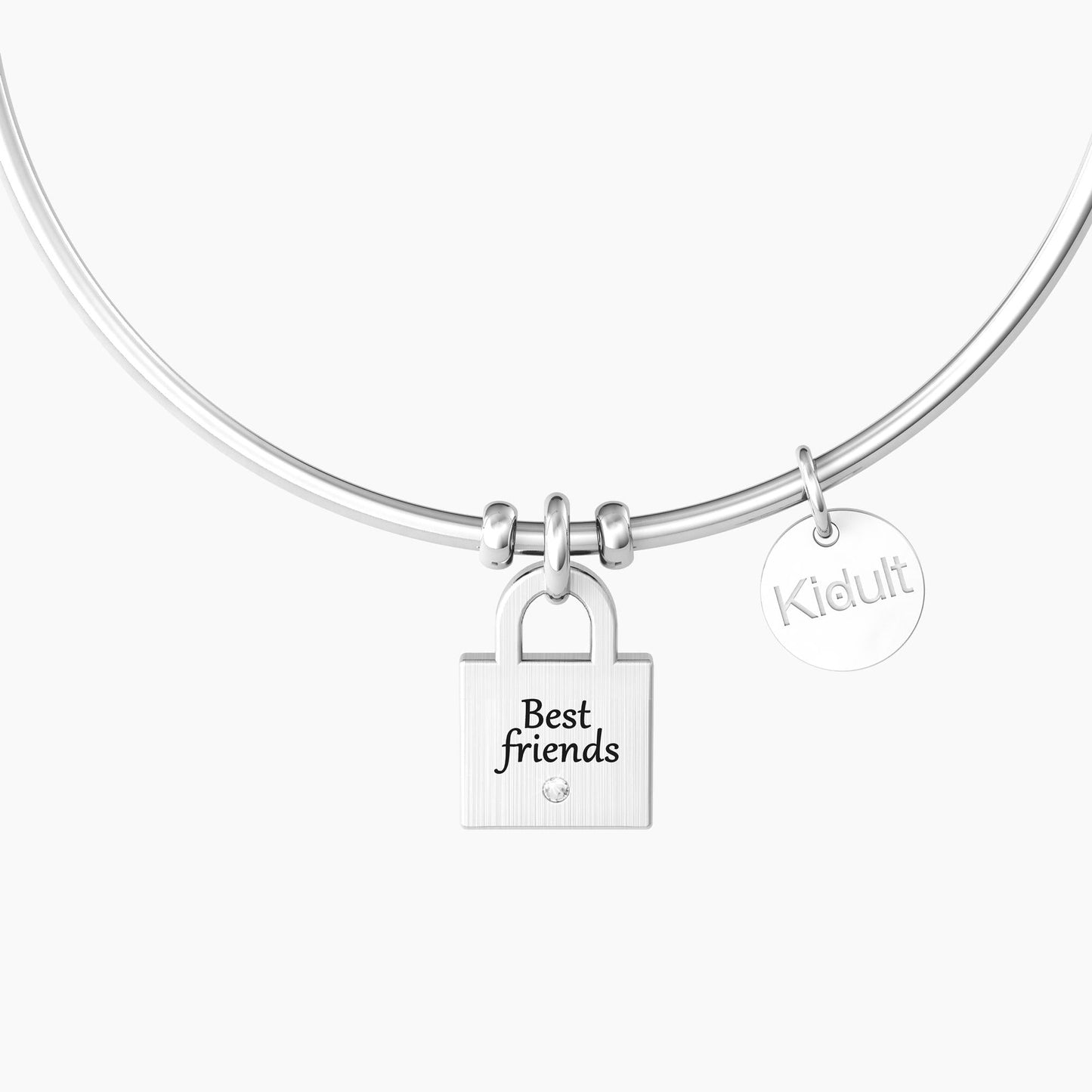 Bracciale rigido con ciondolo lucchetto LUCCHETTO | BEST FRIENDS - 732084 - Simmi Gioiellerie -Bracciali