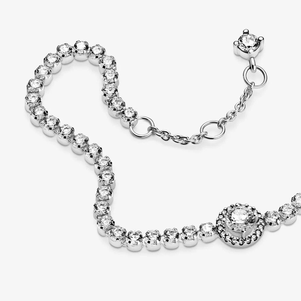 Bracciale tennis scintillante con punto luce - 599416C01 - Simmi Gioiellerie -Bracciali