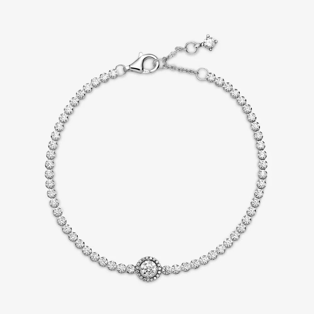 Bracciale tennis scintillante con punto luce - 599416C01 - Simmi Gioiellerie -Bracciali