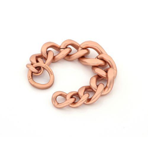 Braccialetto da donna Unoaerre Pink bronze Maxi Grumette bracelet - 1807 - Simmi Gioiellerie -Bracciali