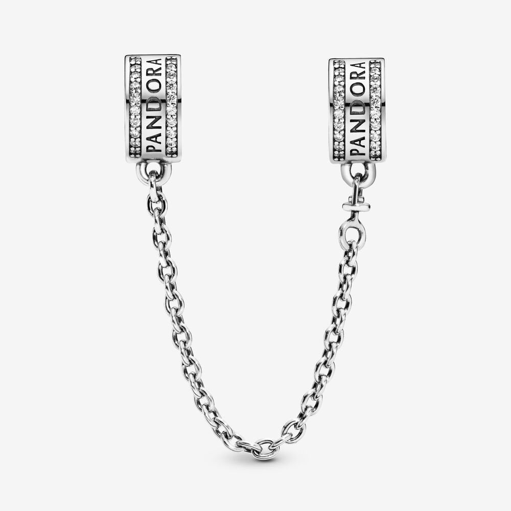 Catena di sicurezza con logo Pandora - 792057CZ - Simmi Gioiellerie -Catene di sicurezza