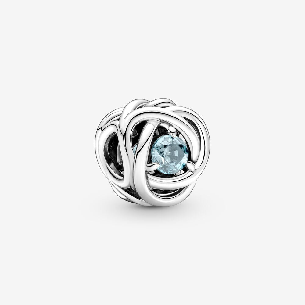 Charm Cerchio Eterno Azzurro Marzo - 790065C09 - Simmi Gioiellerie -Charm