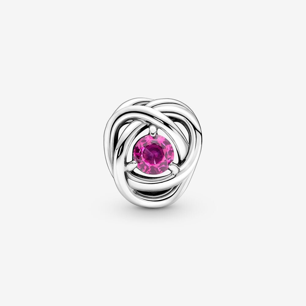Charm Cerchio Eterno Rosa Ottobre - 790065C05 - Simmi Gioiellerie -Charm