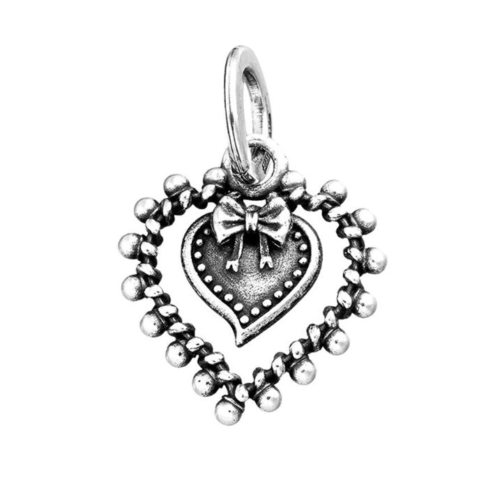 Charm Giovanni Raspini Cuore Votivo Fiocco - 11285 - Simmi Gioiellerie -Charm
