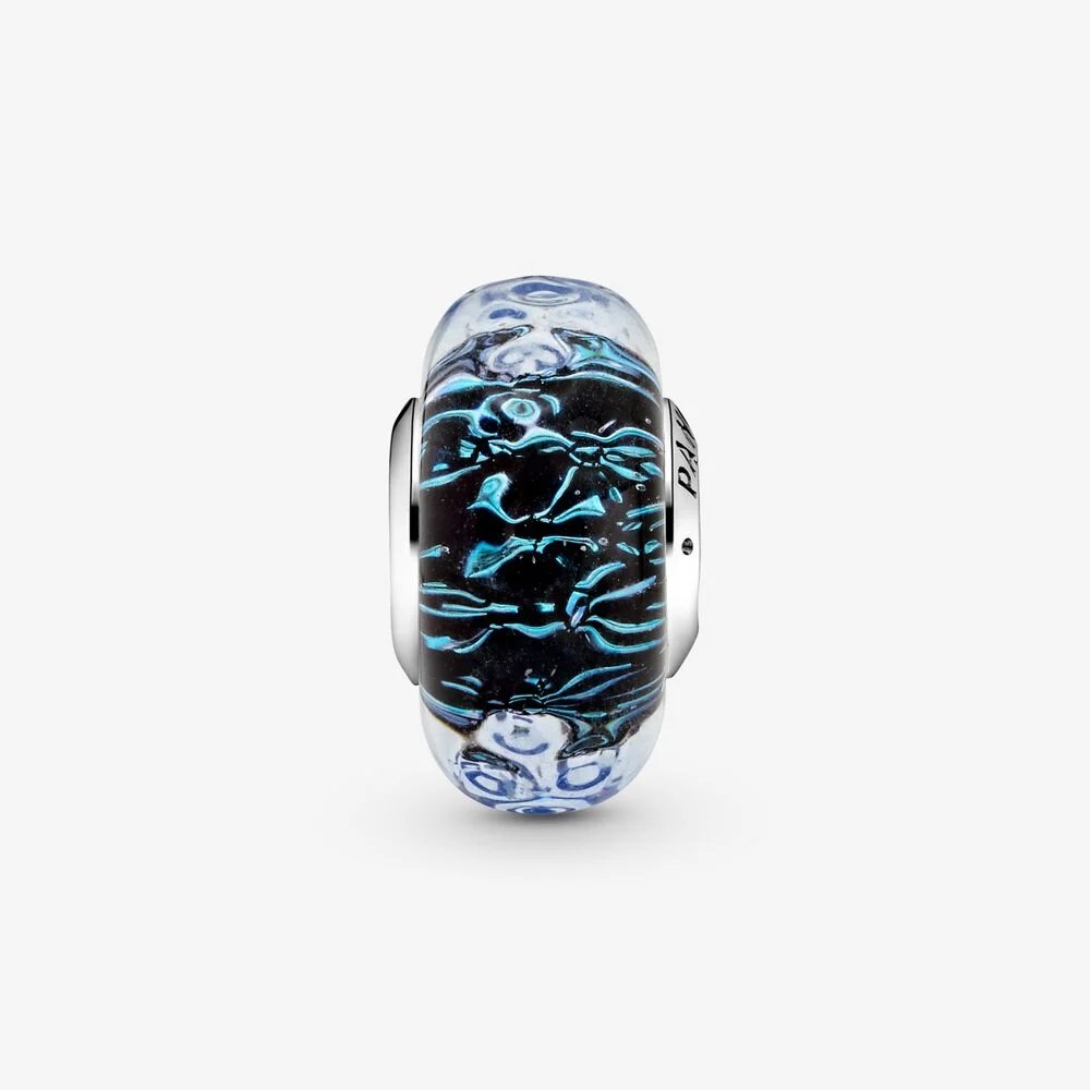 Charm Oceano in vetro di Murano blu scuro - 798938C00 - Simmi Gioiellerie -Charm