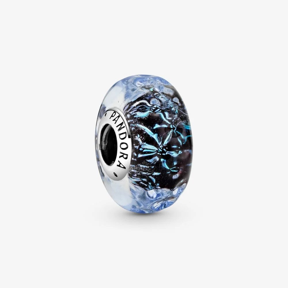 Charm Oceano in vetro di Murano blu scuro - 798938C00 - Simmi Gioiellerie -Charm