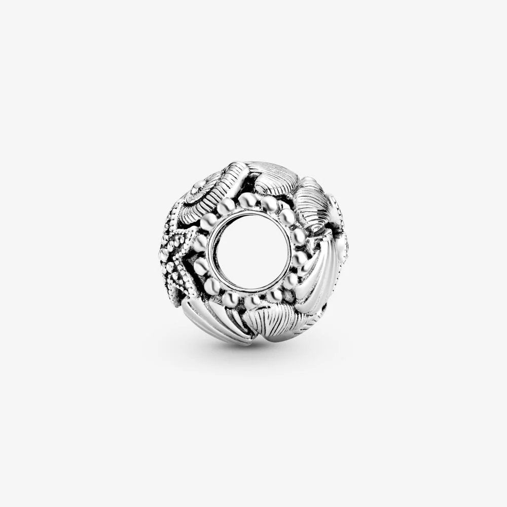 Charm openwork Cuori, stelle marine e conchiglie - 798950C00 - Simmi Gioiellerie -Charm