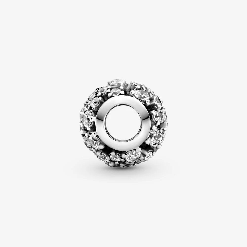 Charm openwork rotondo scintillante - 799225C01 - Simmi Gioiellerie -Charm