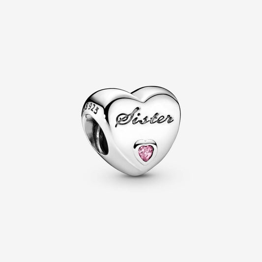 Charm Pandora a cuore Sorella - 791946PCZ - Simmi gioiellerie -Charm