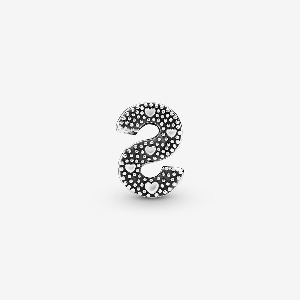 Charm Pandora dell’alfabeto Lettera S - 797473 - Simmi gioiellerie -Charm