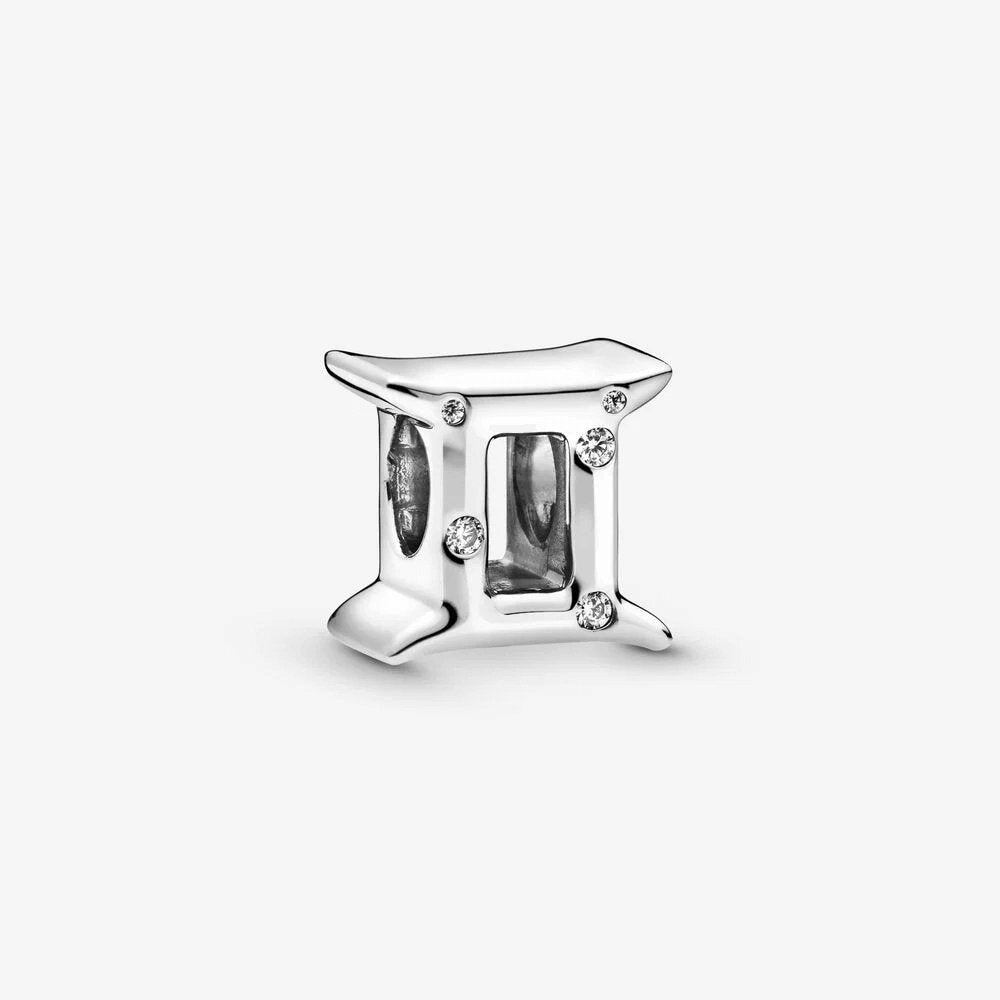 Charm Pandora dello zodiaco Gemelli scintillante - 798428C01 - Simmi gioiellerie -Charm