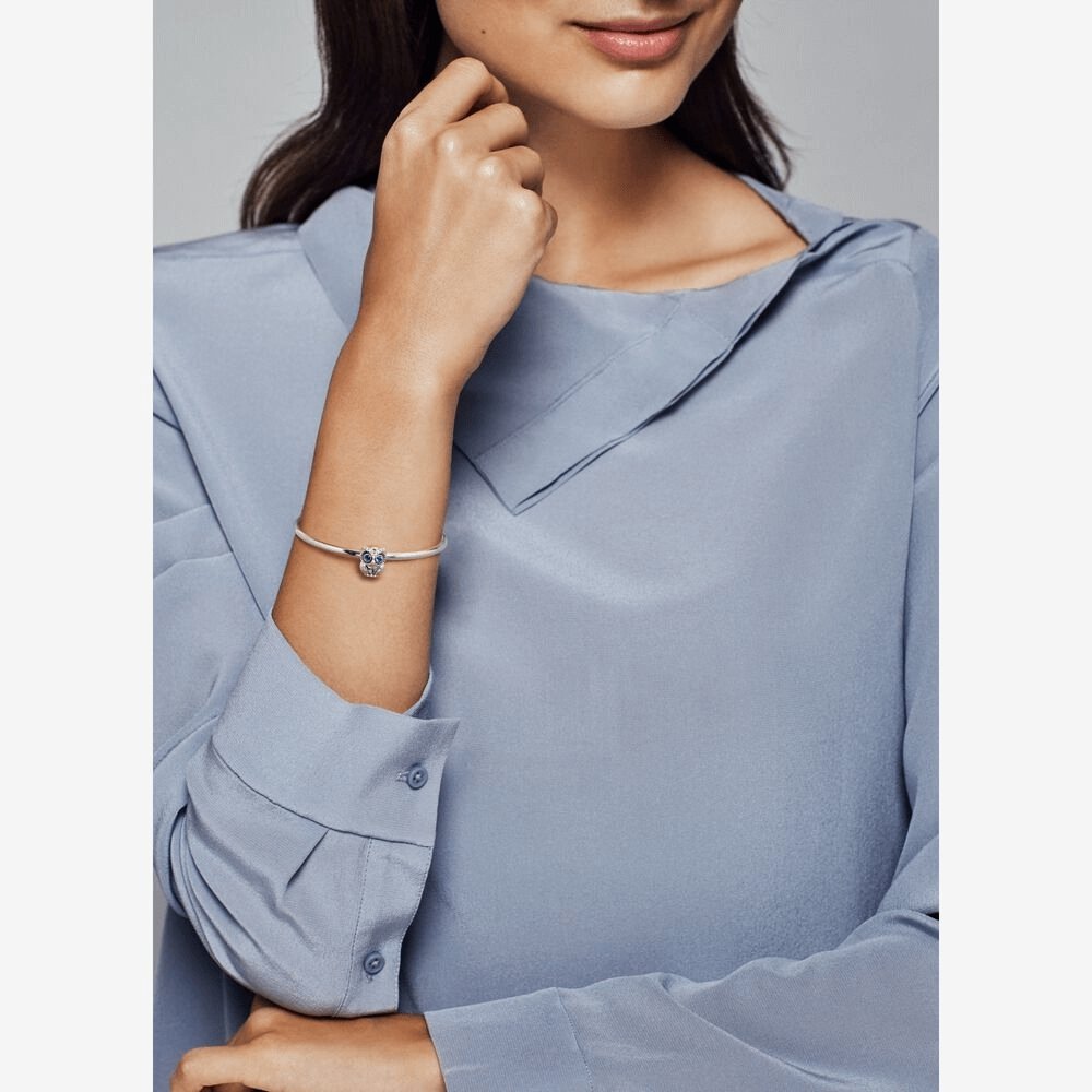 Charm Pandora Gufo Scintillante - 798397NBCB - Simmi gioiellerie -Charm