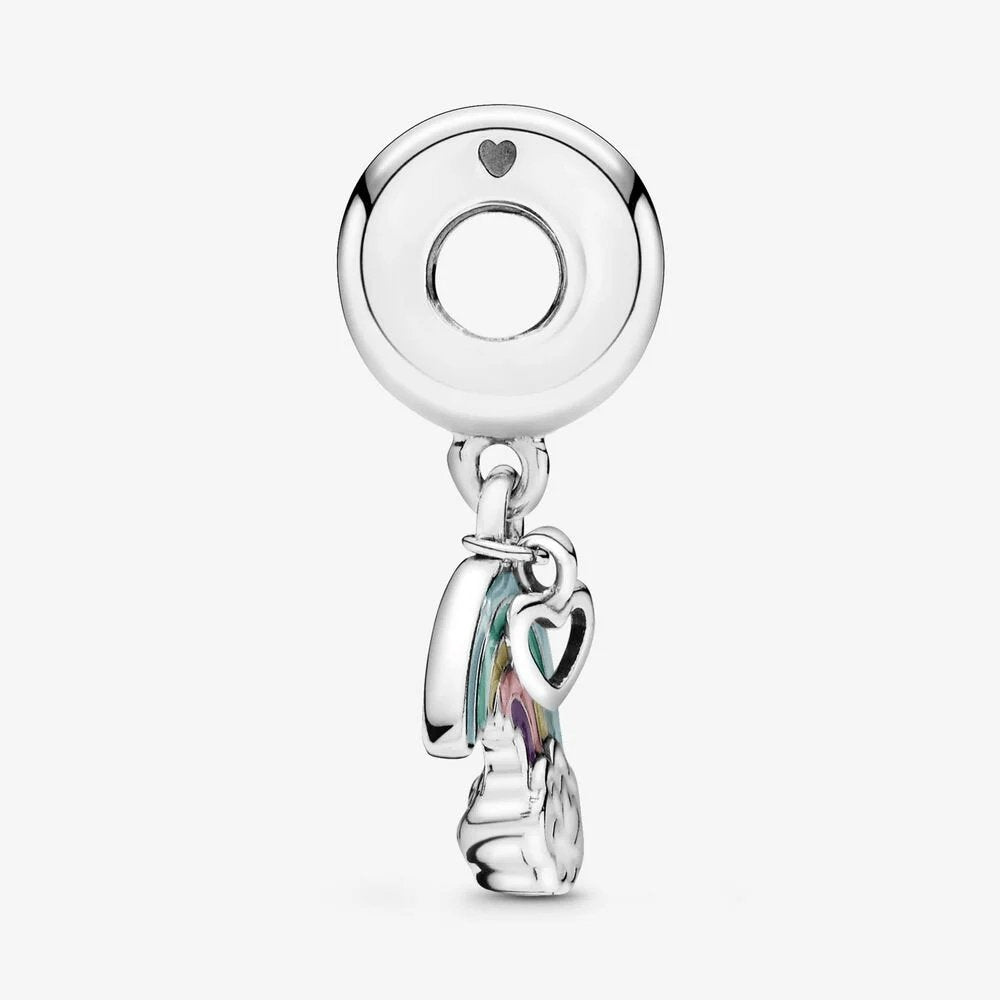 Charm Pandora pendente Arcobaleno e nuvole - 797016ENMX - Simmi gioiellerie -Charm