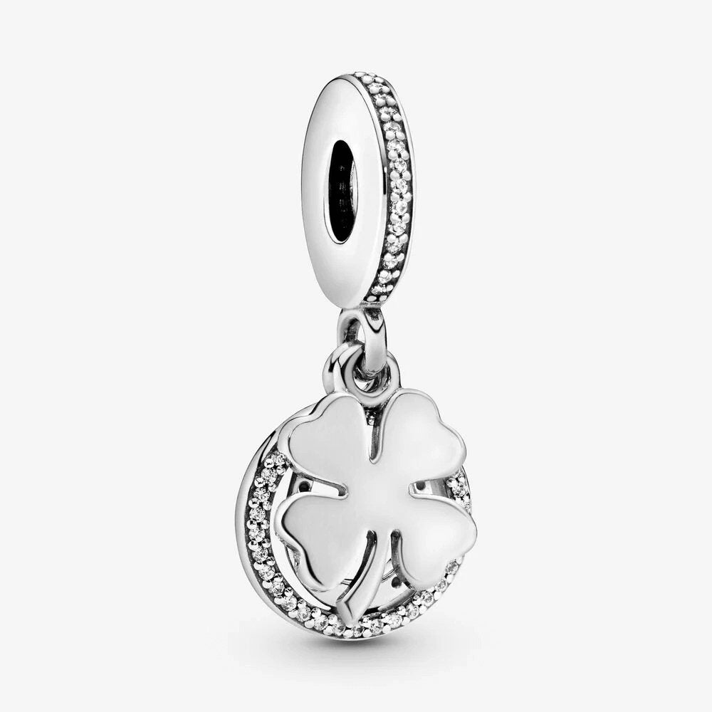 Charm Pandora pendente Quadrifoglio portafortuna - 792089CZ - Simmi gioiellerie -Charm