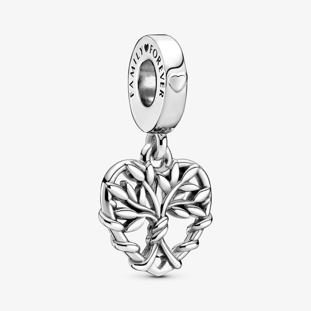 Charm pendente a cuore Albero della famiglia - 799149C00 - Simmi Gioiellerie -Charm