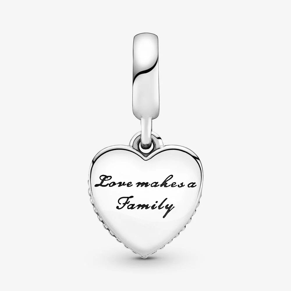 Charm pendente a cuore Amare significa famiglia - 796459EN28 - Simmi Gioiellerie -Charm