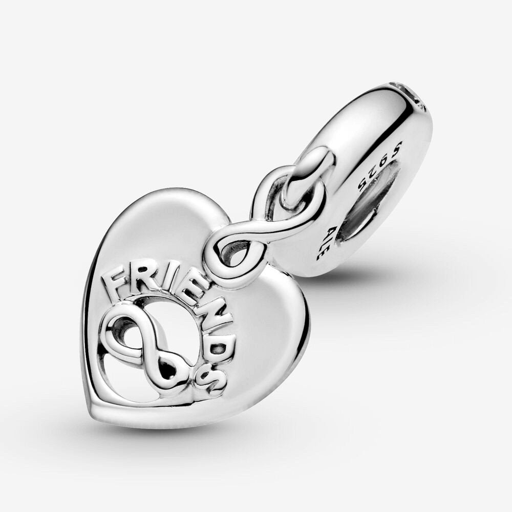 Charm pendente a cuore Amiche per sempre - 799294C01 - Simmi Gioiellerie -Charm