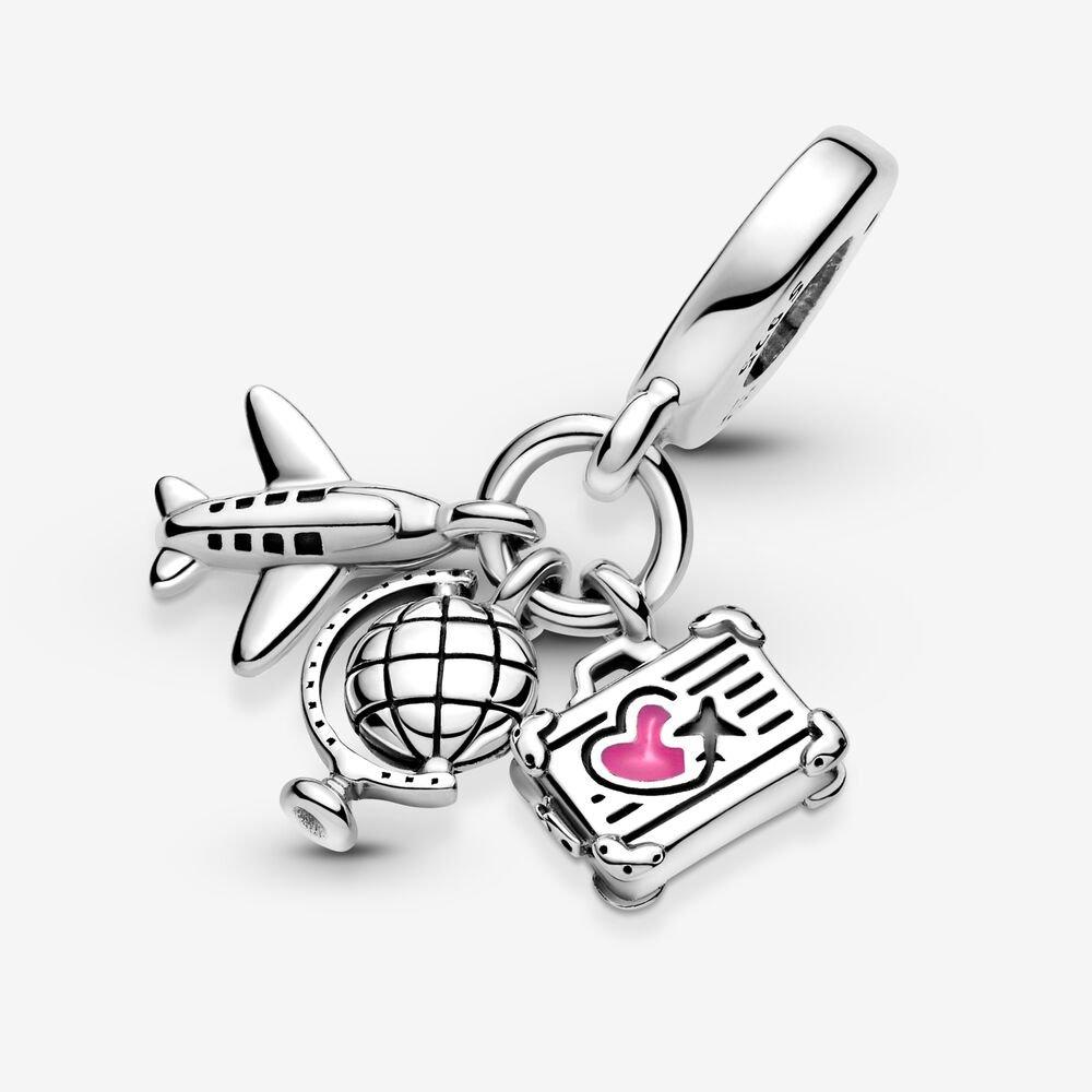 Charm pendente Aereo, globo e valigia - 799435C01 - Simmi Gioiellerie -Charm