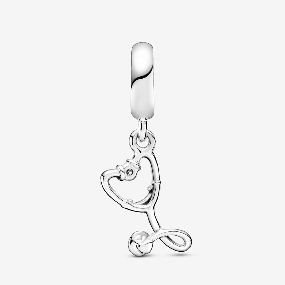 Charm pendente con cuore Stetoscopio - 799072C01 - Simmi Gioiellerie -Charm