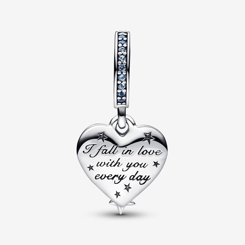 Charm Pendente Cuore e Stelle Blu - 792356C01 - Simmi Gioiellerie -Charm